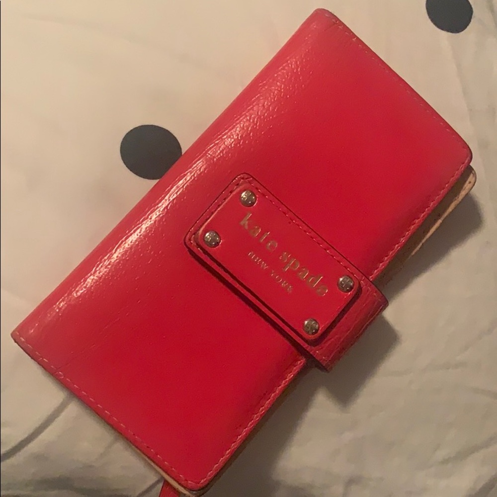 Red Kate spade wallet